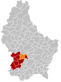 Localização de Kehlen em Luxemburgo