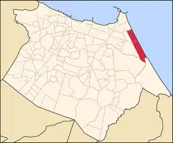 Praia do Futuro I e II destacadas.