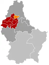 Localização de Wilwerwiltz em Luxemburgo