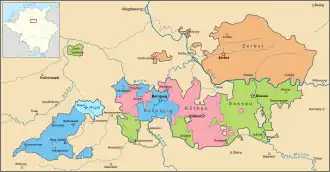 Localização de Anhalt-Zerbst