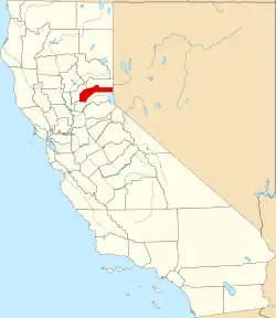 Localização do Condado de Nevada (Califórnia)