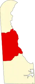 Localização do Condado de Kent (Delaware)