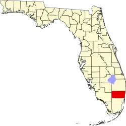 Localização do Condado de Broward