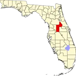 Localização do Condado de Lake (Flórida)