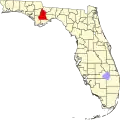 Localização do Condado de Liberty (Flórida)