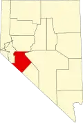 Localização do Condado de Mineral (Nevada)