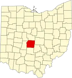 Localização do Condado de Franklin (Ohio)