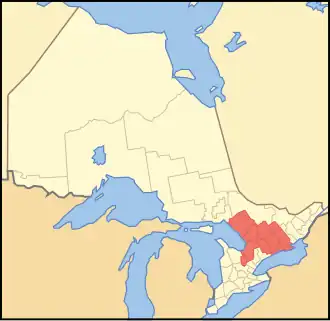 Localização de Ontário Central