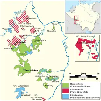 Localização de Palatinado-Zweibrücken