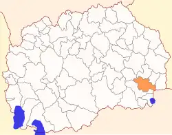 Localização de Strumica