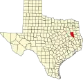 Localização do Condado de Cherokee (Texas)