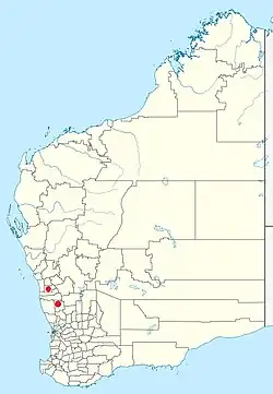Distribuição nativa aproximada de E. rhodantha[1][3]