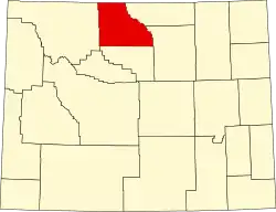 Localização do Condado de Big Horn (Wyoming)