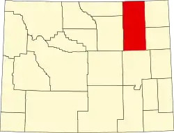 Localização do Condado de Campbell (Wyoming)