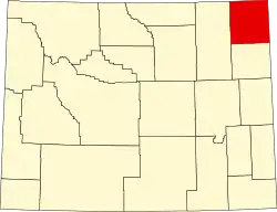 Localização do Condado de Crook (Wyoming)
