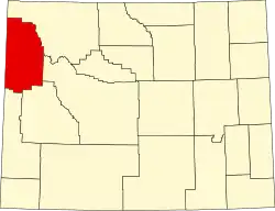 Localização do Condado de Teton (Wyoming)