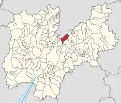 Localização de Altavalle na província de Trento