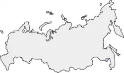 Mapa de um oblast autônomo da Rússia