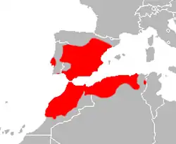 Mapa de distribuição