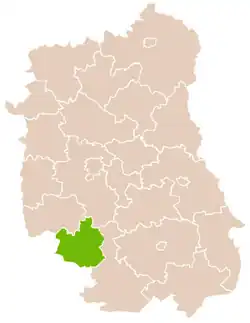 Localização do Condado de Janów na Lublin.