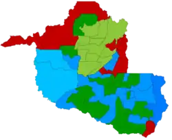 Mapa da eleição para o senado por Rondônia em 2002