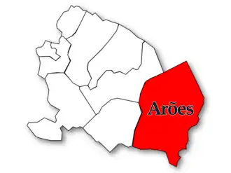 Localização no município de Vale de Cambra