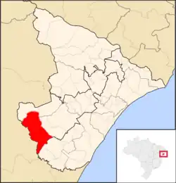 Localização de Tobias Barreto em Sergipe