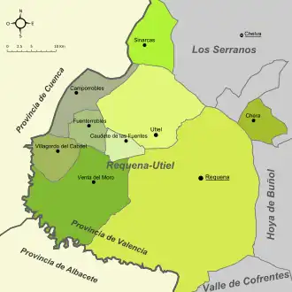 Mapa da comarca.