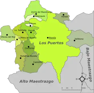 Mapa da comarca