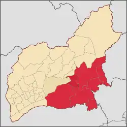 Localização do distrito de Jardim Presidente Dutra no município de Guarulhos