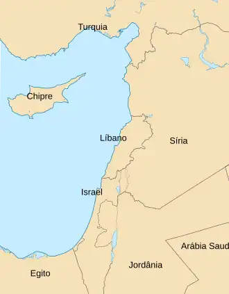 Batalha de Jarmuque está localizado em: Costa oriental do Mediterrâneo