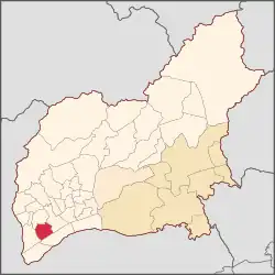 Vila Augusta dentro do distrito sede de Guarulhos, no município de Guarulhos.