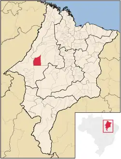 Localização de Bom Jesus das Selvas - MA no Maranhão