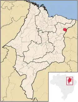 Localização de Brejo no Maranhão
