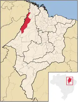 Localização de Centro Novo do Maranhão no Maranhão