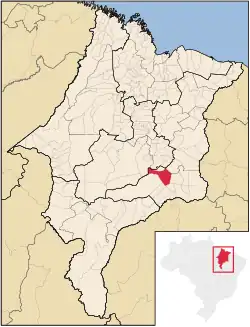 Localização de Colinas no Maranhão