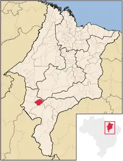 Localização de Feira Nova do Maranhão no Maranhão
