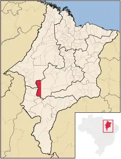 Localização de Sítio Novo no Maranhão