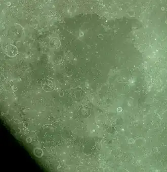 O Mare Smythii fotografado durante a missão Apollo 10