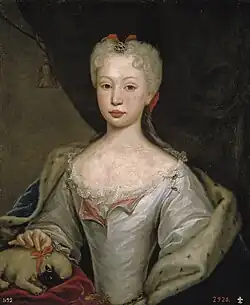 Maria Bárbara de Bragança, Infanta de Portugal, por Domenico Duprà, 1725