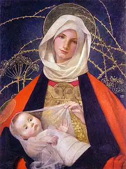 Madonna and Child (1907-1908), têmpera sobre madeira.