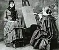 Fotografia de Marie Bashkirtseff na Academia Julian (década de 1880)