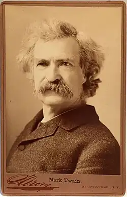 Mark Twain em 1884.