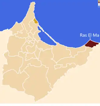 Localização do município, dentro da província.