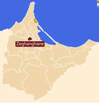 Localização do município, dentro da província.