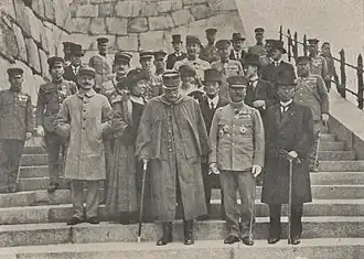 Joffre no Castelo de Osaka em 1922