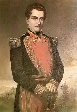 Retrato de Santiago Mariño por Martín Tovar y Tovar