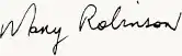 Assinatura de Mary Robinson