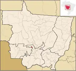 Localização de Arenápolis em Mato Grosso