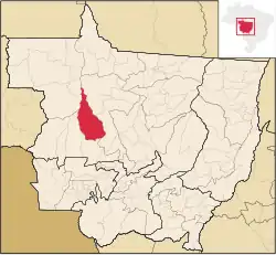 Localização de Brasnorte em Mato Grosso
